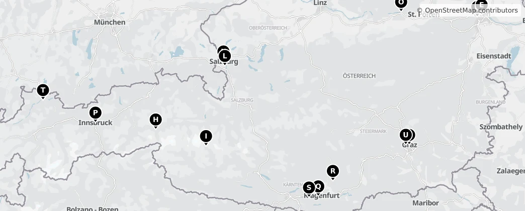 Map of Áustria
