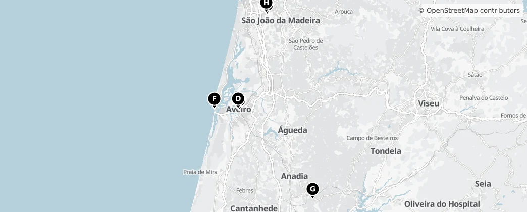 Map of Aveiro