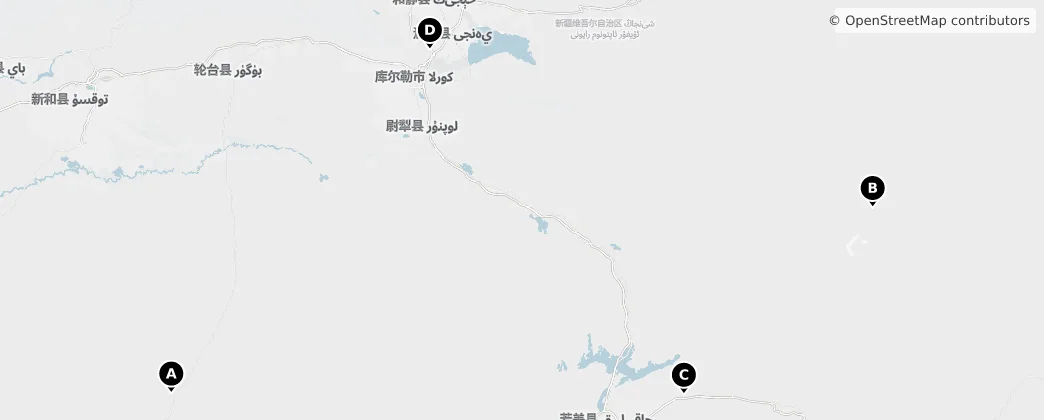 Map of Bayingolin