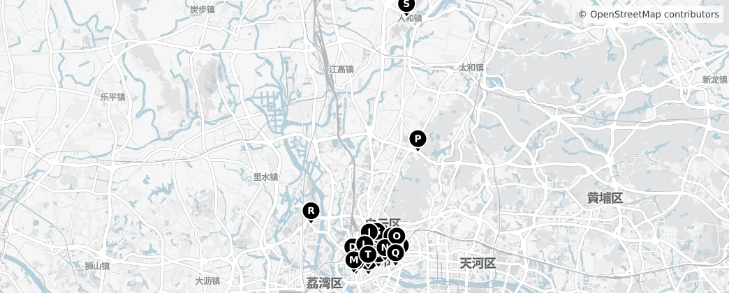 Map of Baiyun District
