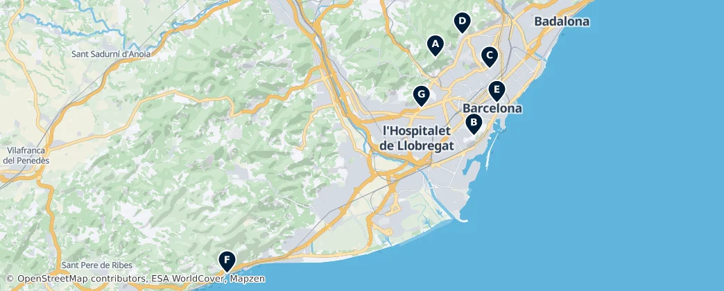 Map of Barcelona