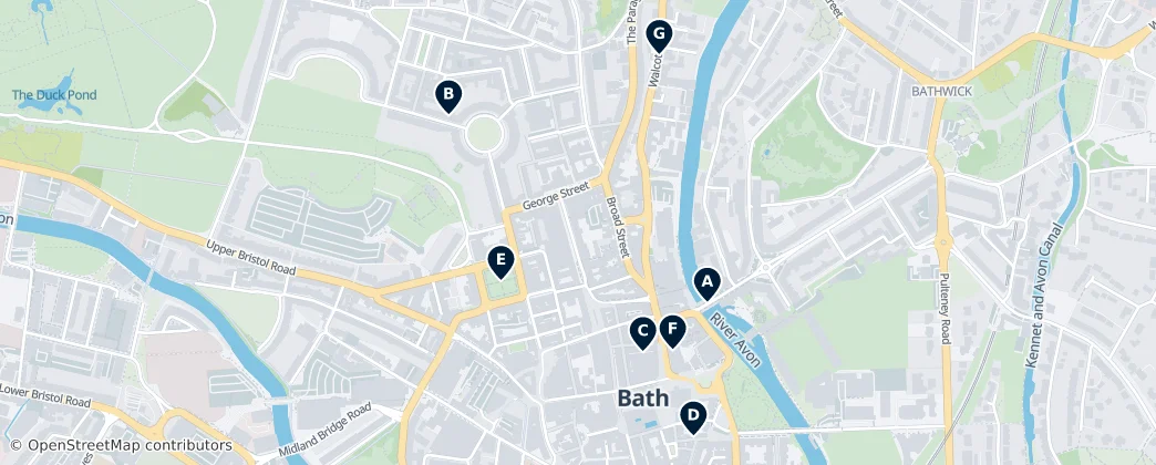 Map of Bath