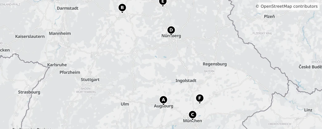 Map of Baviera