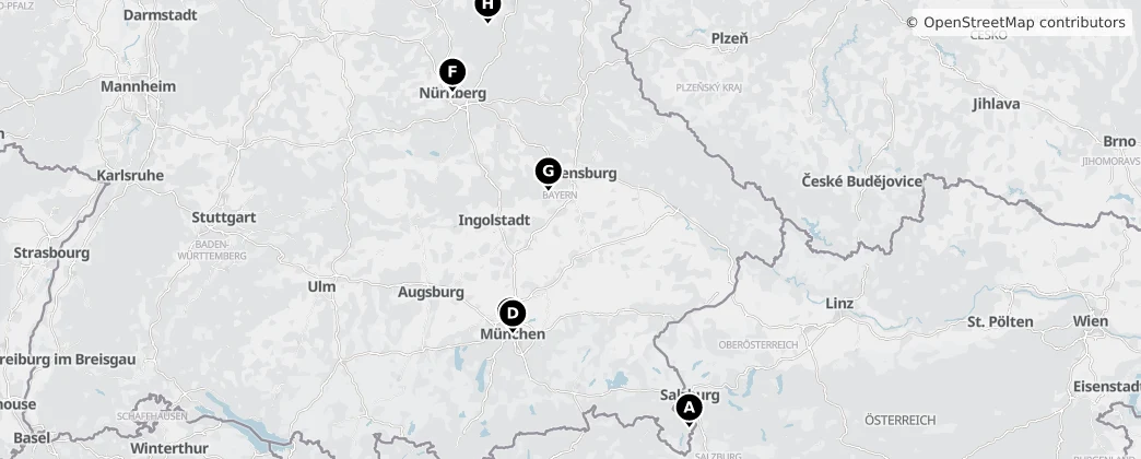 Map of Baviera
