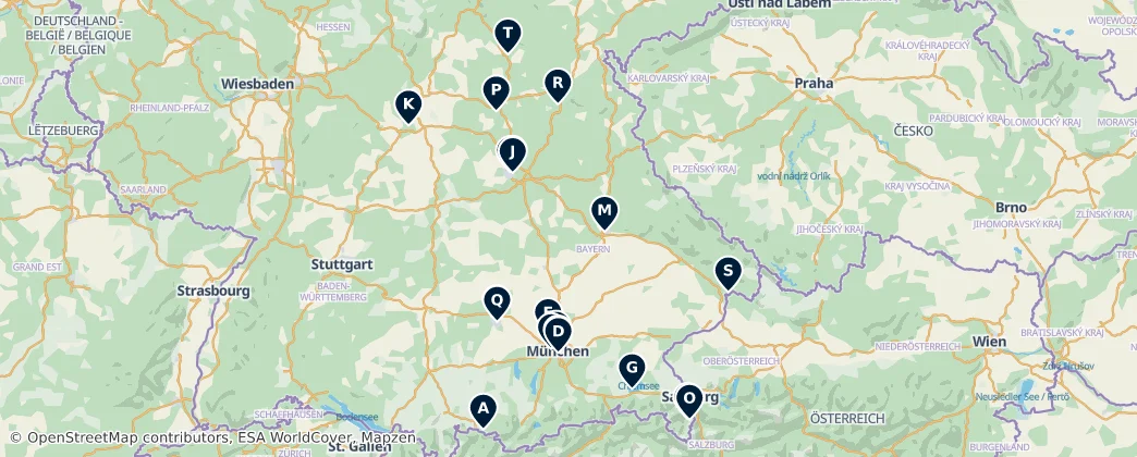 Map of Baviera