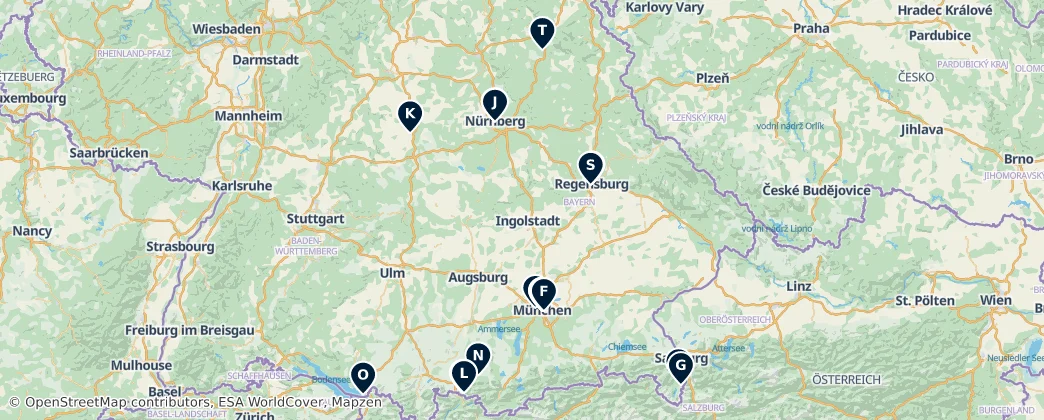Map of Baviera