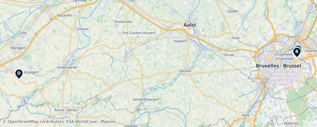Map of Bélgica