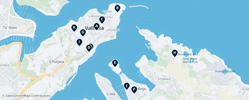 Map of Birgu
