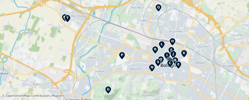 Map of Bolonha