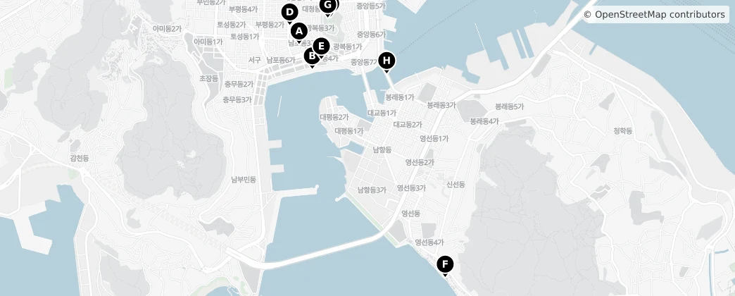 Map of Bongnae-dong 4(sa)-ga