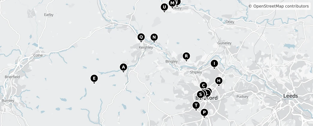 Map of Bradford