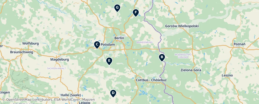 Map of Brandemburgo