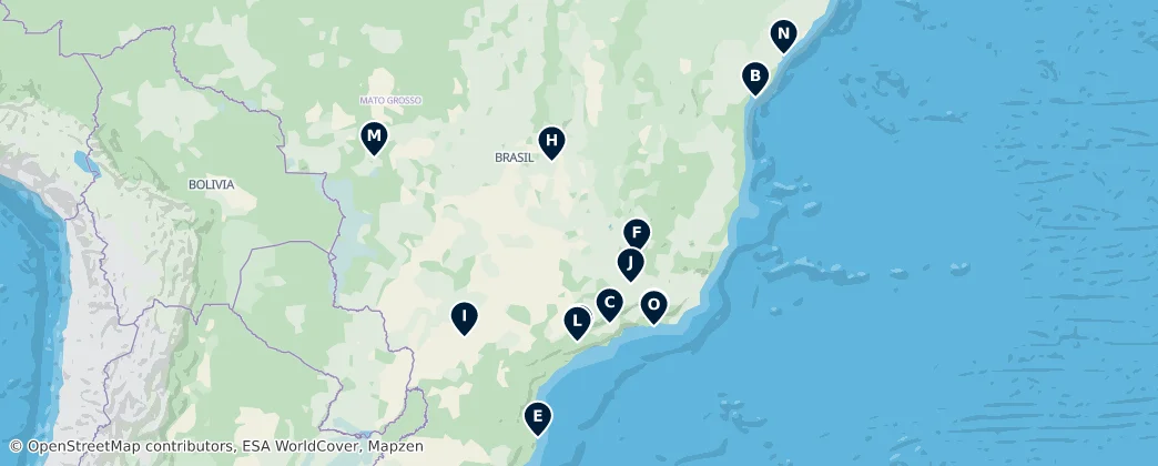 Map of Brasil