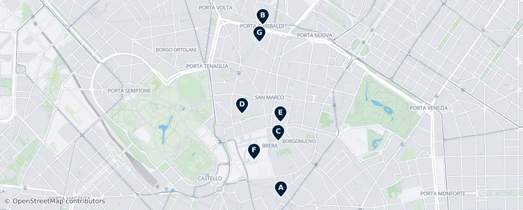 Map of Brera