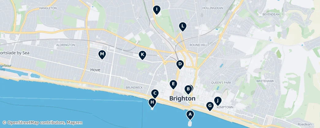 Map of Brighton