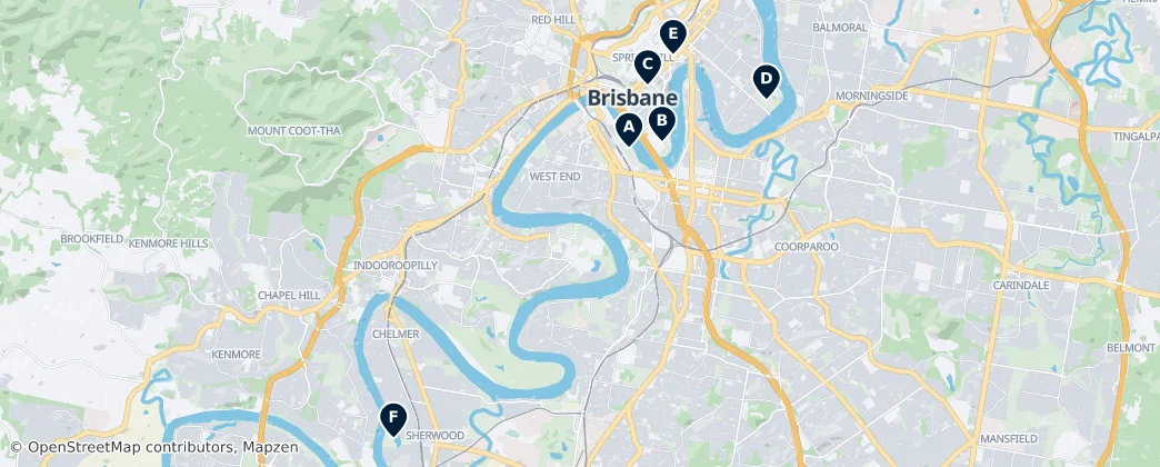 Map of Brisbane