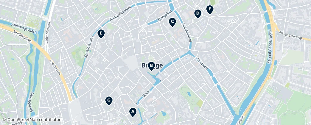 Map of Bruges