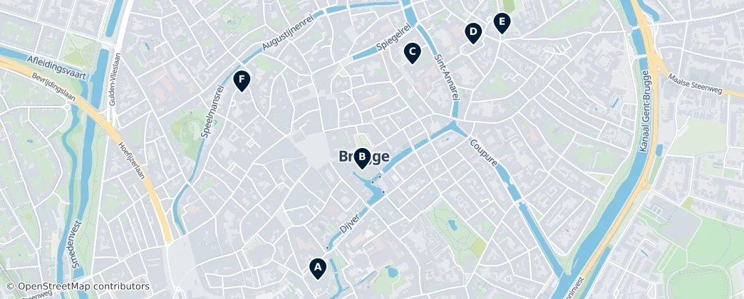 Map of Bruges