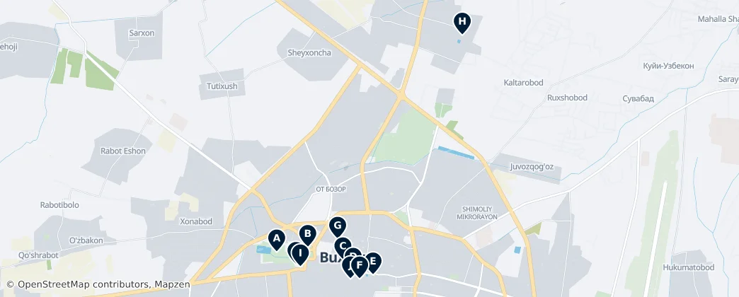 Map of Bucara