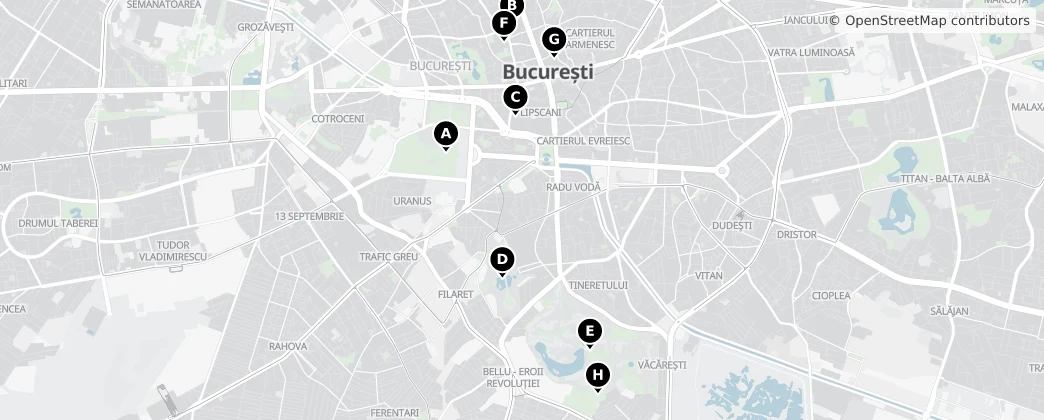 Map of Bucareste