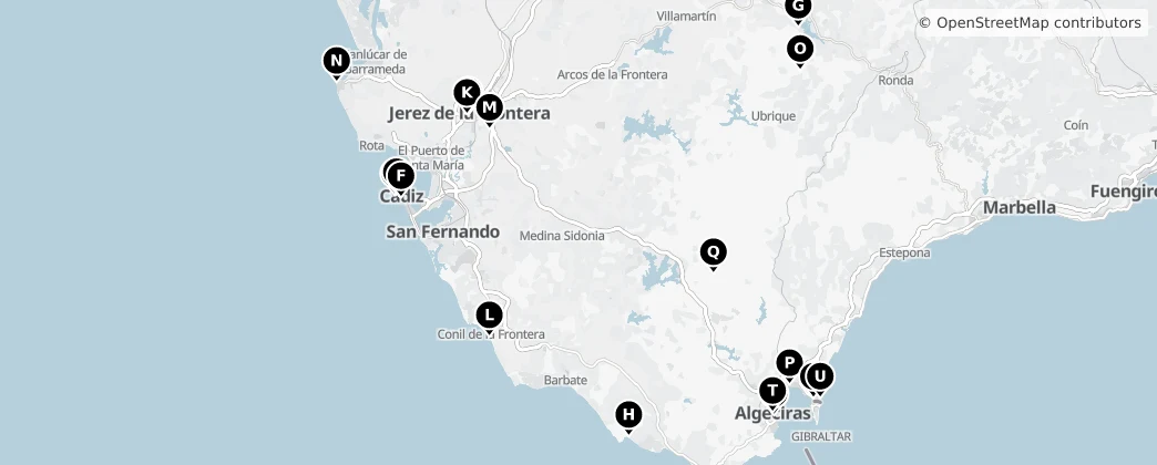 Map of Cádis