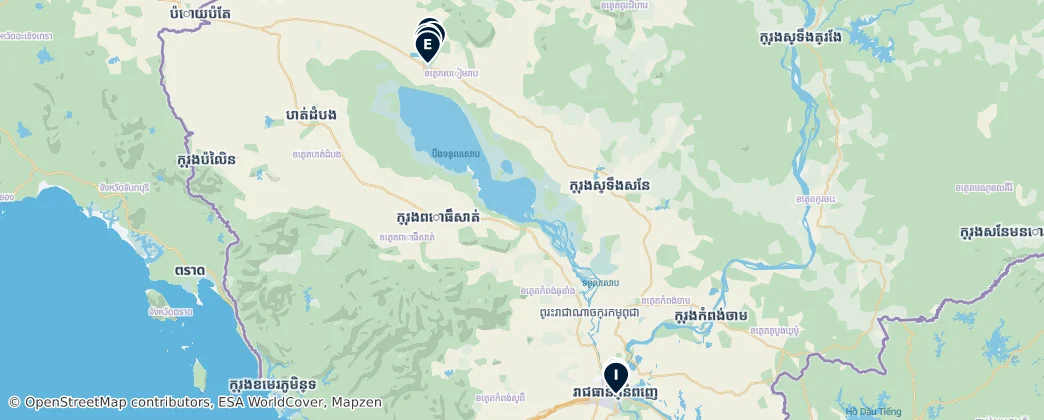 Map of Camboja