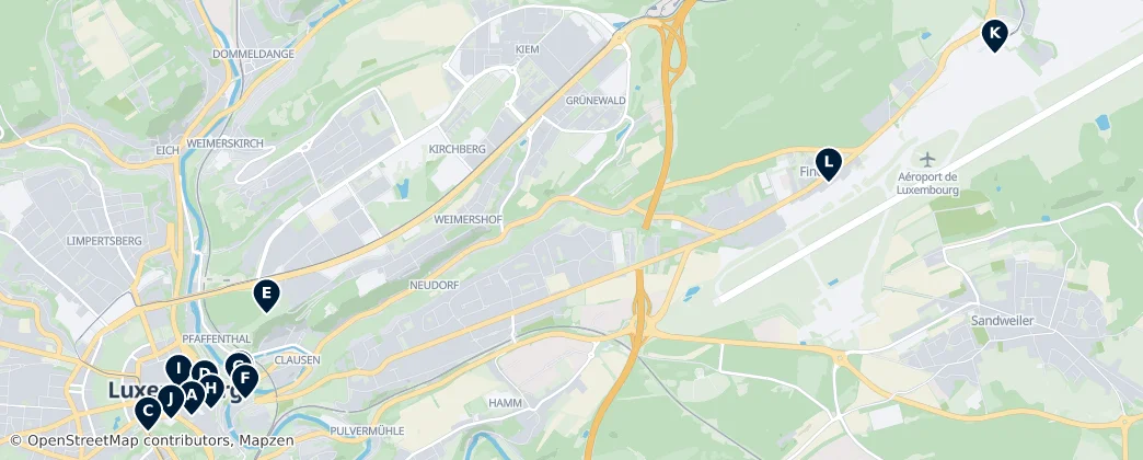 Map of Luxemburgo
