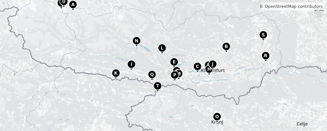 Map of Caríntia