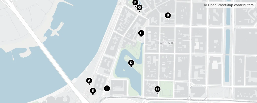 Map of Düsseldorf-Carlstadt