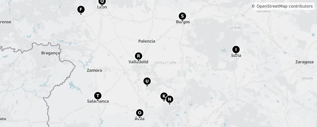 Map of Castela e Leão
