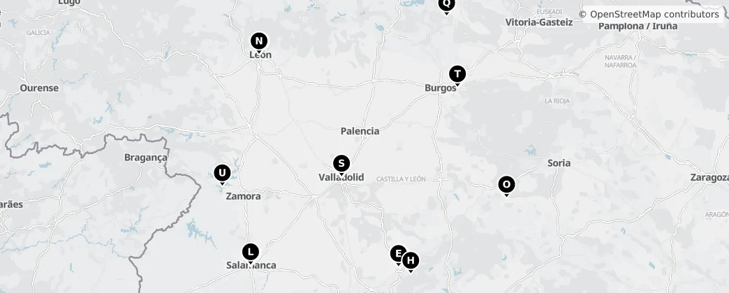 Map of Castela e Leão