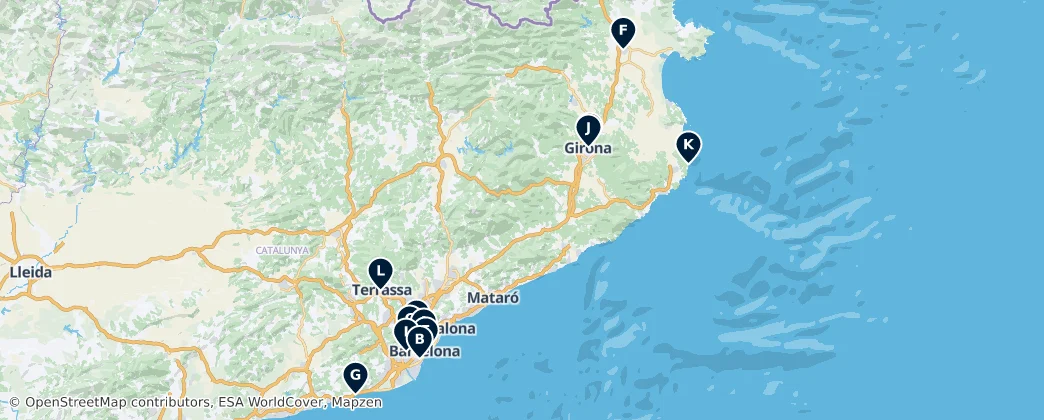 Map of Catalunha