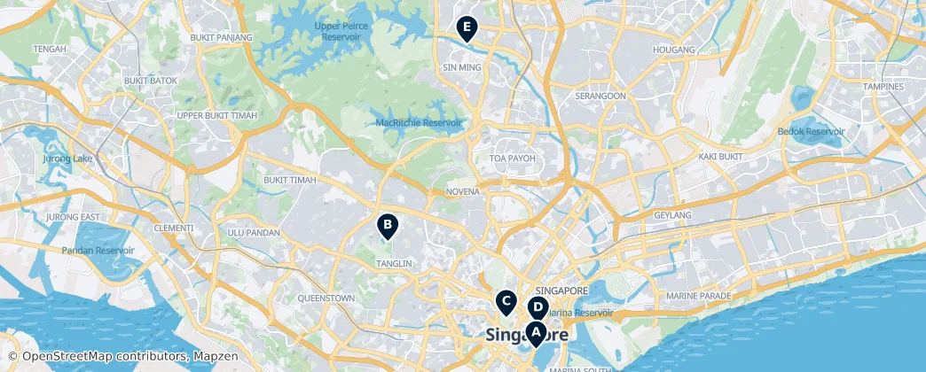 Map of Central