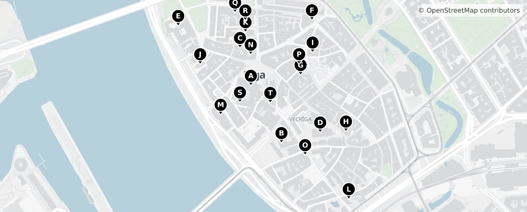 Map of Riga Antiga