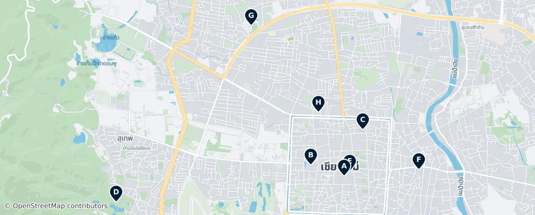 Map of Chiang Mai
