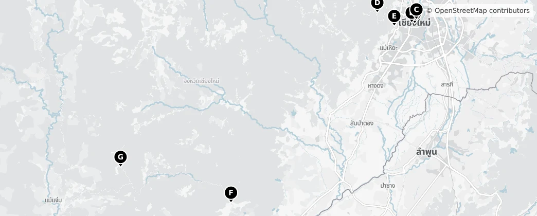 Map of Chiang Mai