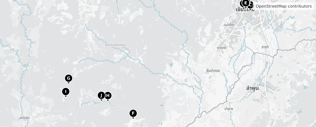 Map of Chiang Mai