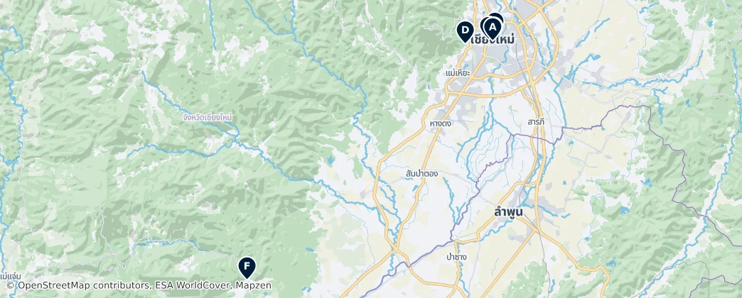 Map of Chiang Mai