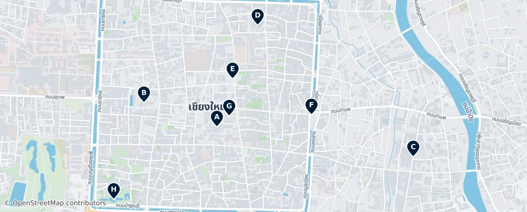 Map of Chiang Mai