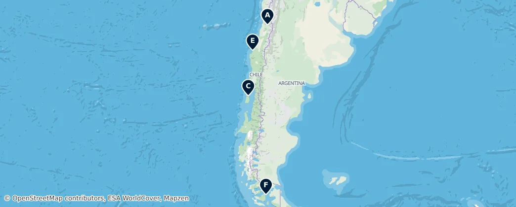 Map of Chile