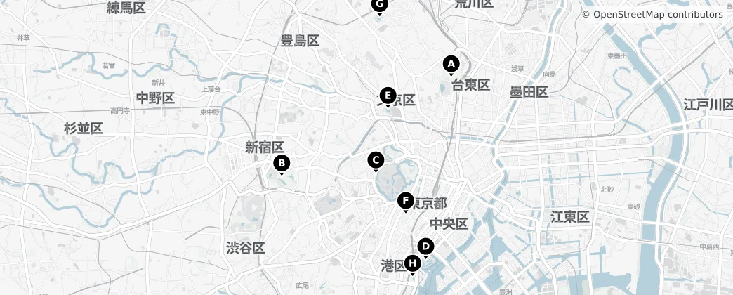 Map of Chiyoda