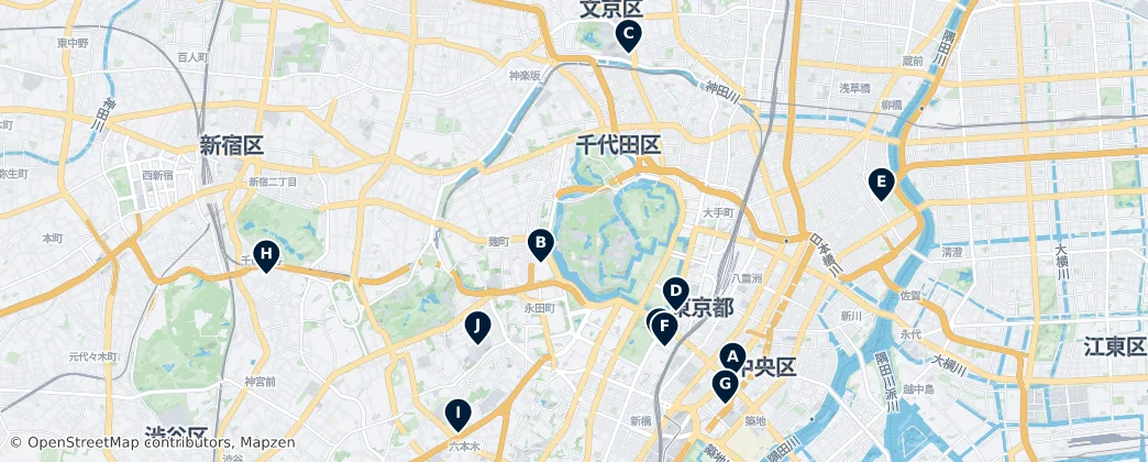 Map of Chiyoda