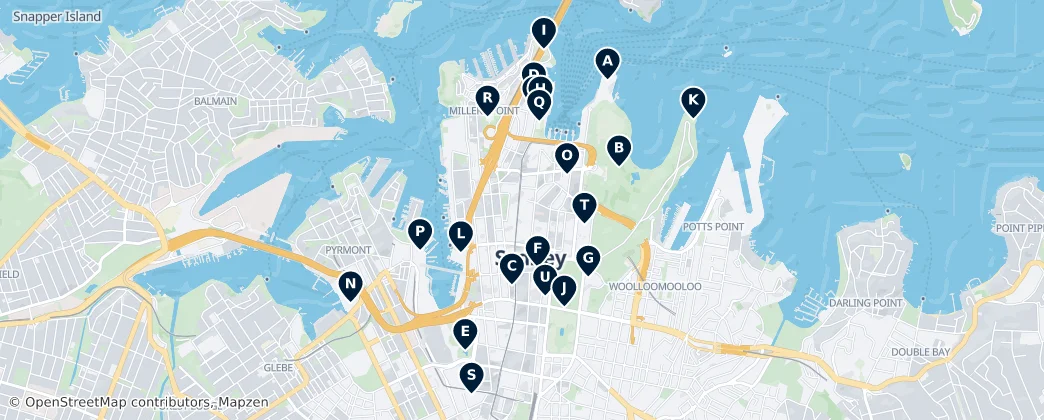 Map of Cidade de Sydney