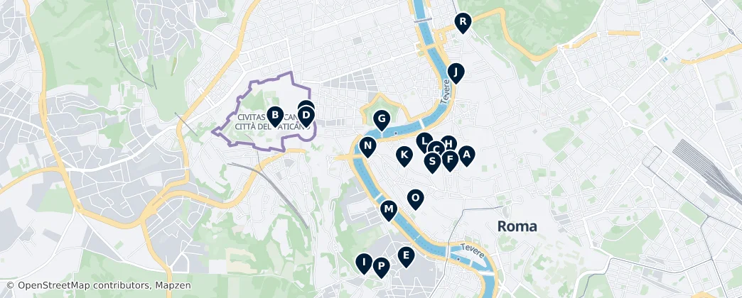 Map of Vaticano