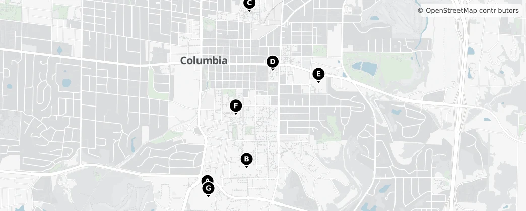 Map of Columbia