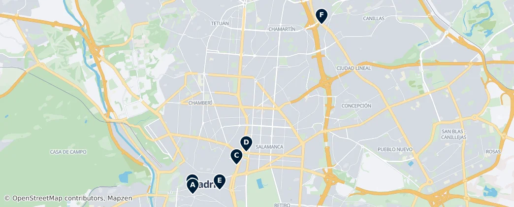 Map of Comunidade de Madrid