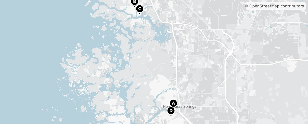 Map of Condado de Citrus