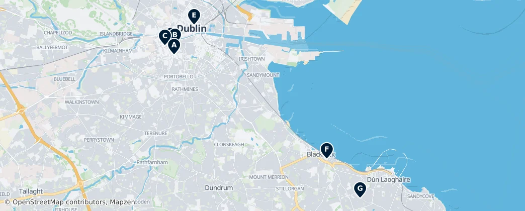 Map of Condado de Dublin