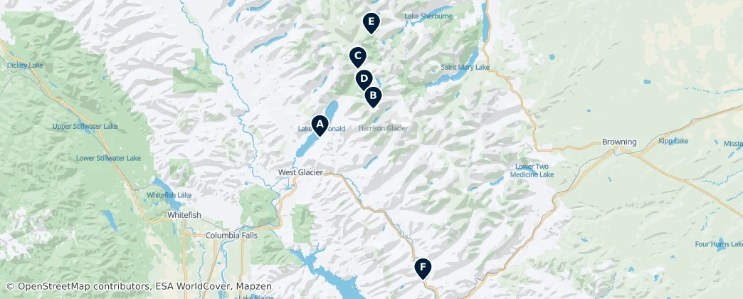 Map of Condado de Flathead