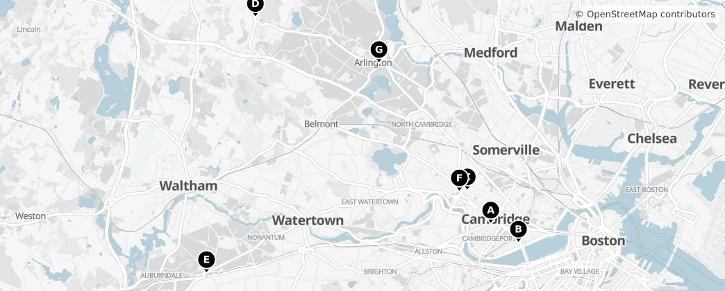 Map of Condado de Middlesex